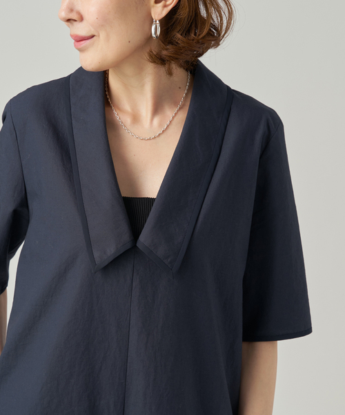 ワンピース Cotton Linen Flare Dressの画像