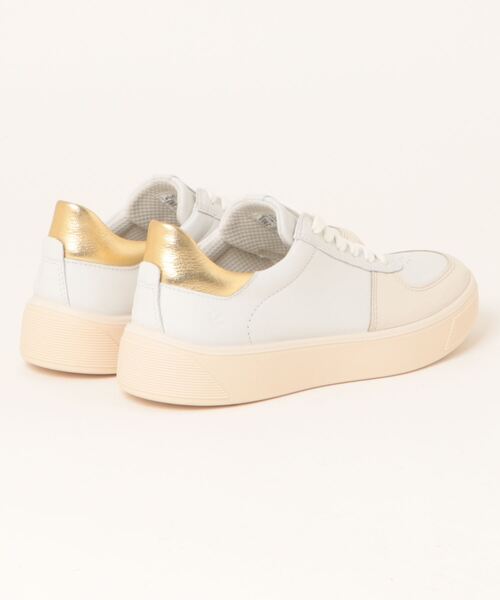 「ECCO」 ローカットスニーカー 36 ホワイト×ゴールド レディース_画像2