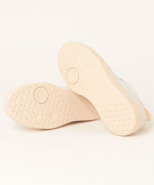 「ECCO」 ローカットスニーカー 36 ホワイト×ゴールド レディース_画像3
