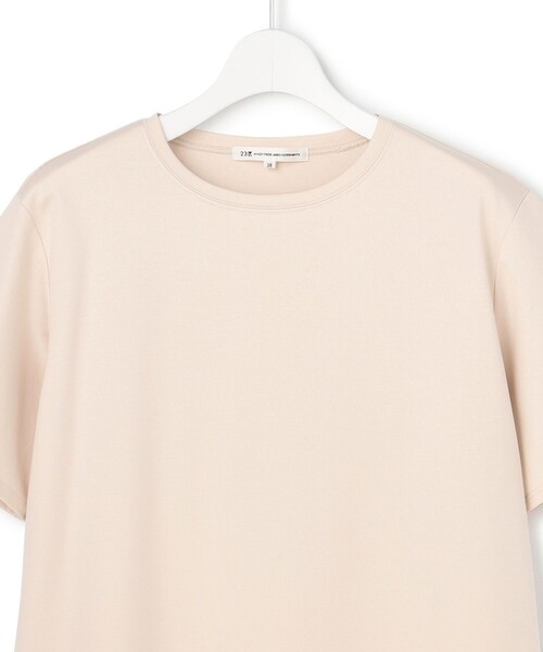 23区（ニジュウサンク） tシャツ 半袖 シアーエンブロイダリー