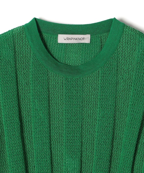 「WRAPINKNOT」 半袖ニット ONE SIZE ナチュラル レディース_画像5