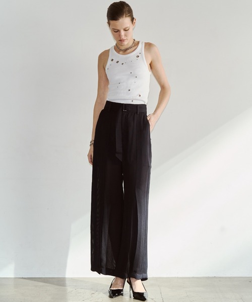 JOSE MOON（ジョゼムーン） パンツ SHEER CUTTING PANTS/シアー