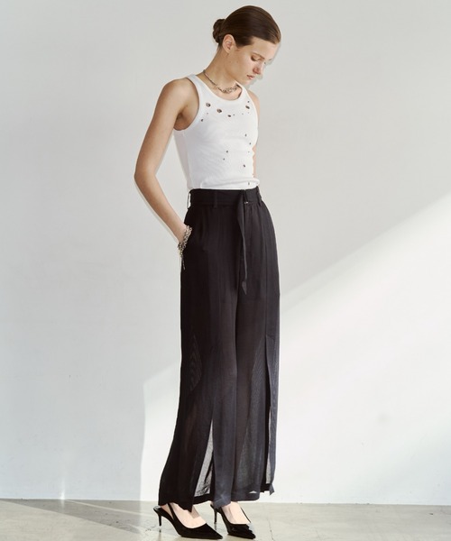 JOSE MOON（ジョゼムーン） パンツ SHEER CUTTING PANTS/シアー