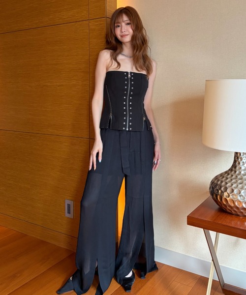 JOSE MOON（ジョゼムーン） パンツ SHEER CUTTING PANTS/シアー