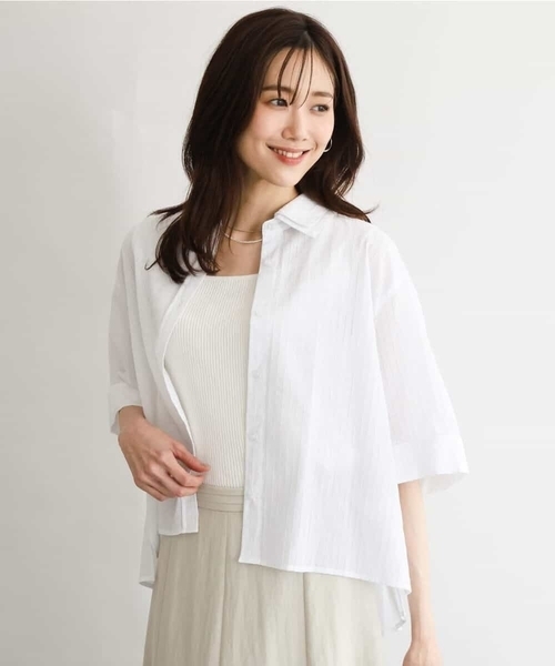 MK MICHEL KLEIN（エムケー ミッシェルクラン） ブラウス シャツ 夏
