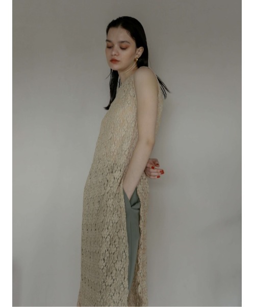 「Katrin TOKYO」 ノースリーブワンピース X-SMALL グリーン レディース_画像3