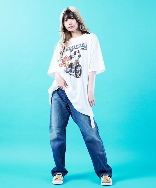 「PANDIESTA」 半袖Tシャツ L ライトグレー メンズ_画像2