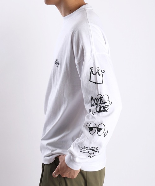 「WESTSEA」 「Contribe」長袖Tシャツ L ブラック系その他 メンズ_画像7