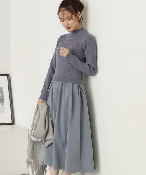 「N.(N. Natural Beauty Basic)」 ドッキングワンピース MEDIUM ネイビー レディース_画像6