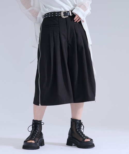Ellno Loset（エルノロゼット） ワイドパンツ パンツ サイドジップバイ