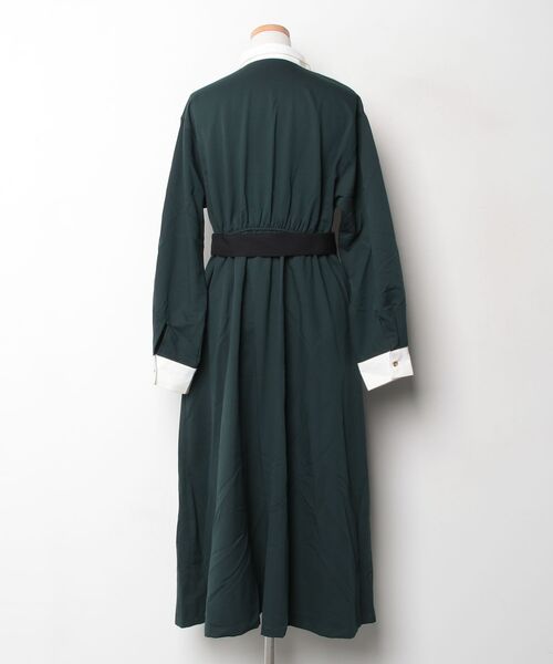 「179/WG」 シャツワンピース MEDIUM グリーン レディース_画像2