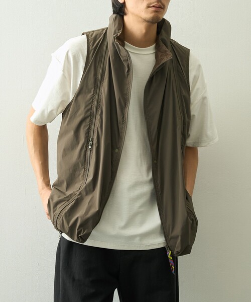 ベスト ジレ 「is-ness/イズネス」Technical Ventilation Vest メンズの画像