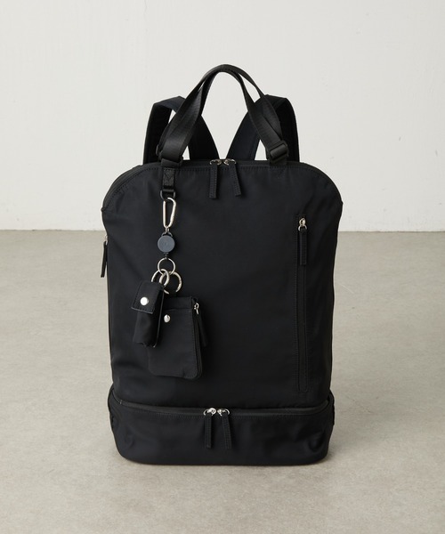 【完売品】PAPILLONNER 強撥水ワーキングバックパック ブラック COLLAGE GALLARDAGALANTE（コラージュ ガリャルダガランテ） デイ