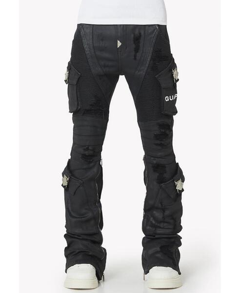 GUAPI PREMIUM黒 デニムパンツ 30タグ付き！ L.H.P（エルエイチピー） ジーンズ GUAPI/グアピ/Black Ops Waxed