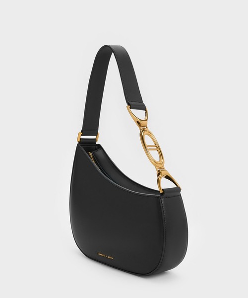CHARLES & KEITH ブラック トートバッグ　新品未使用 CHARLES ＆ KEITH（チャールズ&キース） 「CHARLES & KEITH」 トート
