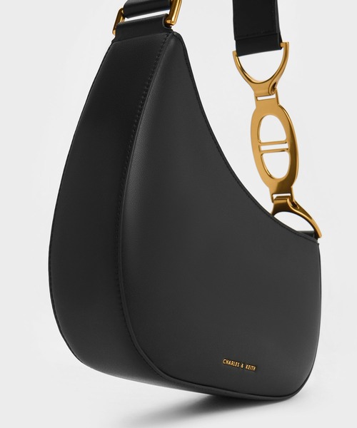 CHARLES & KEITH ブラック トートバッグ　新品未使用 CHARLES ＆ KEITH（チャールズ&キース） 「CHARLES & KEITH」 トート
