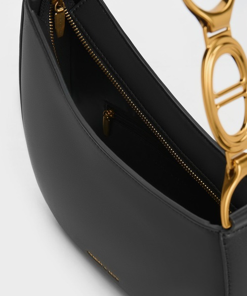 CHARLES & KEITH ブラック トートバッグ　新品未使用 CHARLES ＆ KEITH（チャールズ&キース） 「CHARLES & KEITH」 トート