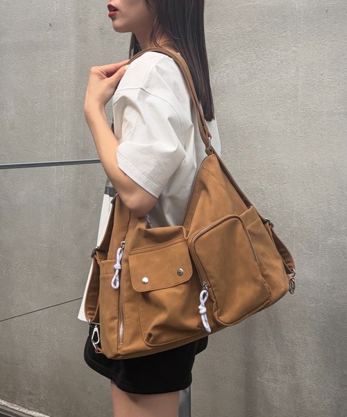 CIAOPANIC TYPY エコ BAG付きマルチウェイショルダー ブラウン CIAOPANIC TYPY（チャオパニックティピー） ショルダーバッグ バッグ