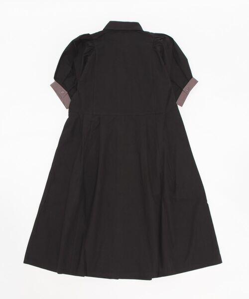 「179/WG」 シャツワンピース MEDIUM ブラック レディース_画像2