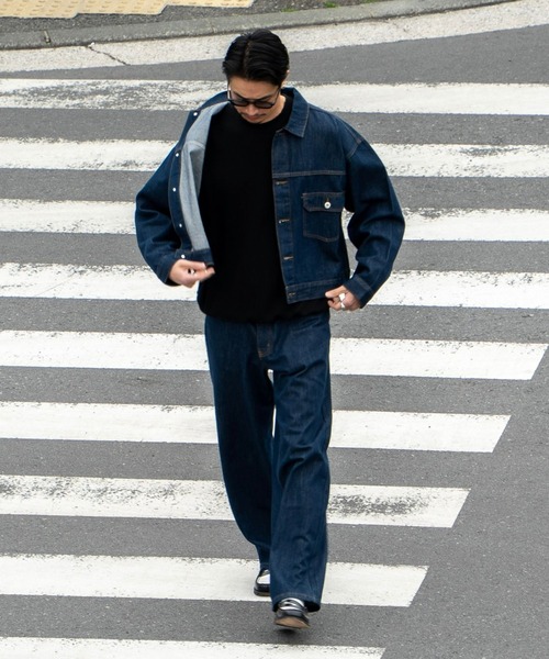 「FCTY.」 デニムパンツ LARGE ブラック メンズ_画像9