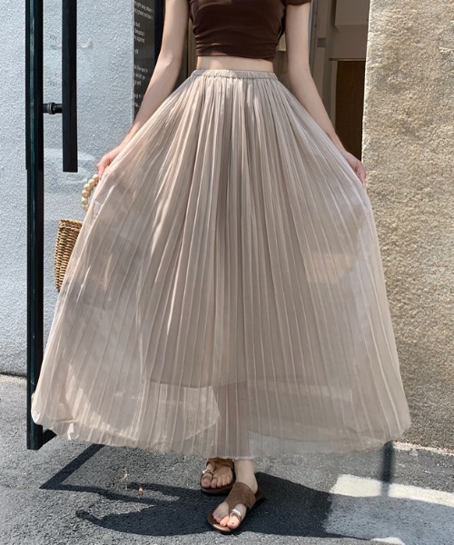 8Yardプリーツスカート Mサイズ ベージュ FAVORITO スカート ロング プリーツスカート : ZOZOTOWN Yahoo!店