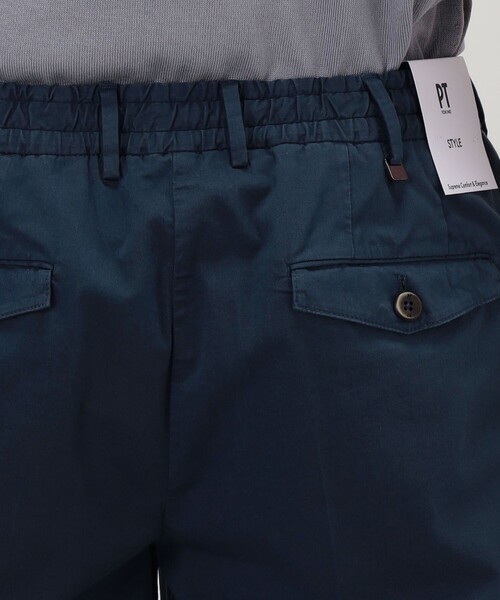 パンツ 「別注」PT TORINO コットンストレッチ ショートパンツ メンズの画像