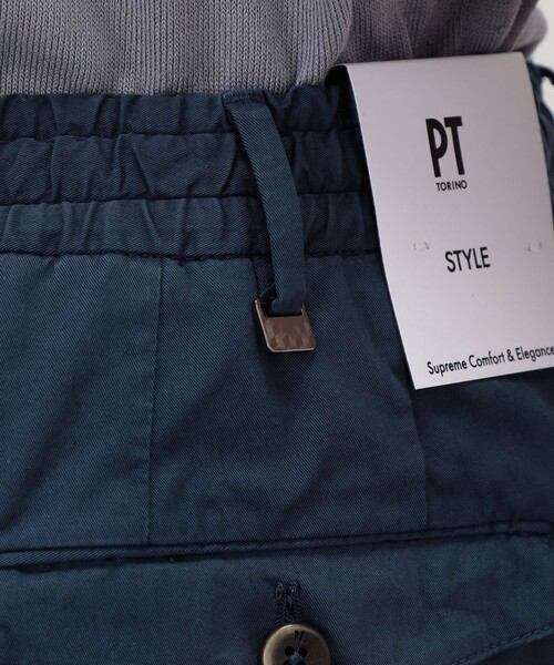 パンツ 「別注」PT TORINO コットンストレッチ ショートパンツ メンズの画像