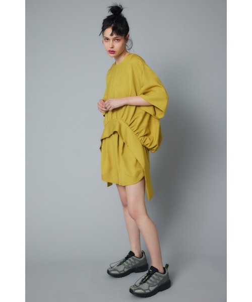 「HeRIN.CYE」 半袖ブラウス FREE イエロー レディース_画像10