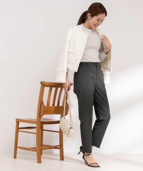 「NOLLEY'S」 パンツ 36 グレー レディース_画像2