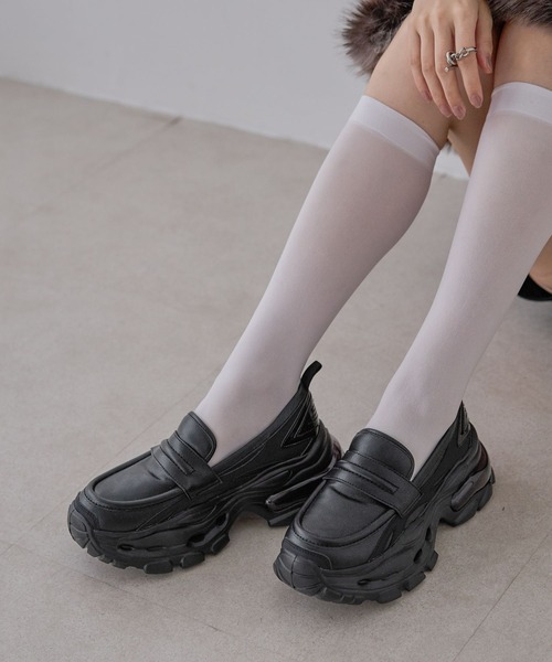「JEANASIS」 シューズ LARGE ブラック レディース_画像6