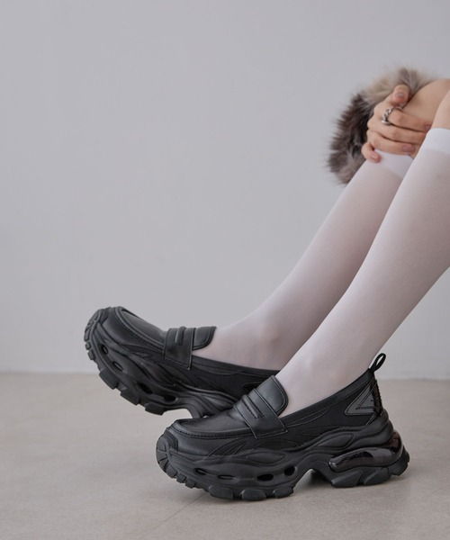 「JEANASIS」 シューズ LARGE ブラック レディース_画像7