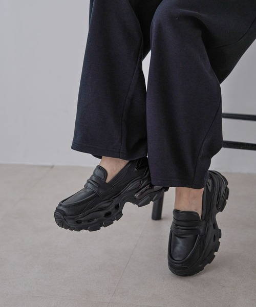 「JEANASIS」 シューズ LARGE ブラック レディース_画像9