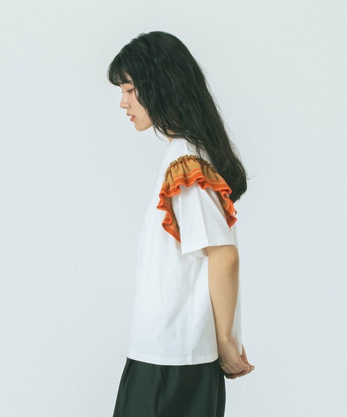 「ROSE BUD」 半袖カットソー ONE SIZE ホワイト レディース_画像2