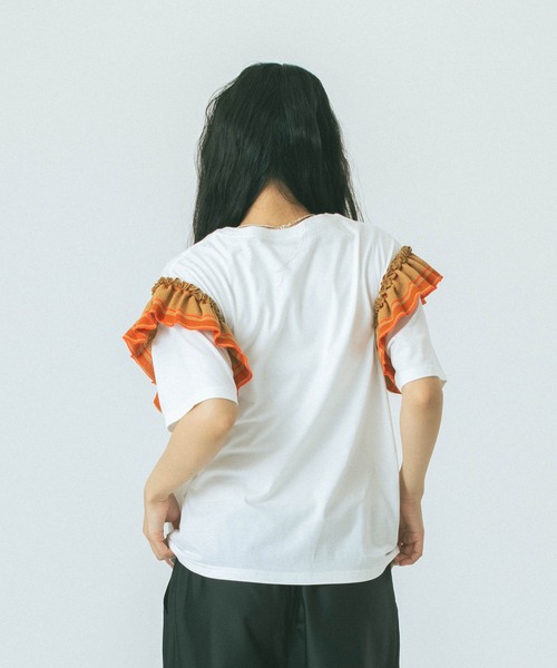 「ROSE BUD」 半袖カットソー ONE SIZE ホワイト レディース_画像3