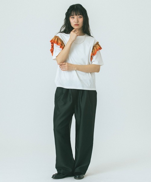 「ROSE BUD」 半袖カットソー ONE SIZE ホワイト レディース_画像5