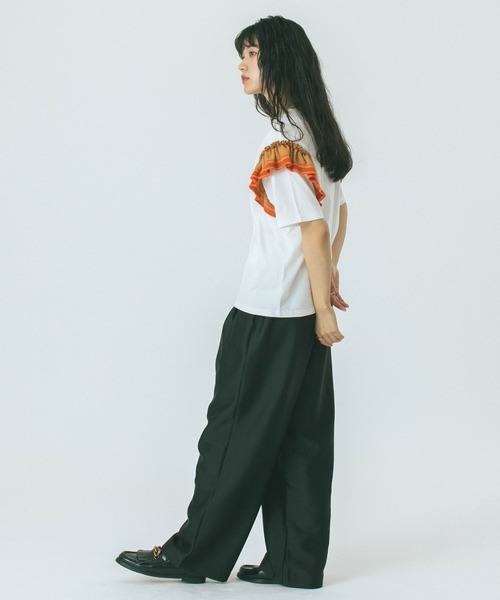 「ROSE BUD」 半袖カットソー ONE SIZE ホワイト レディース_画像7