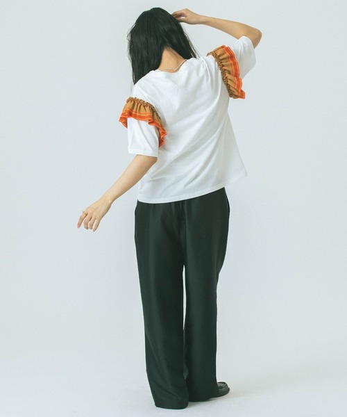 「ROSE BUD」 半袖カットソー ONE SIZE ホワイト レディース_画像8