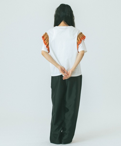 「ROSE BUD」 半袖カットソー ONE SIZE ホワイト レディース_画像9