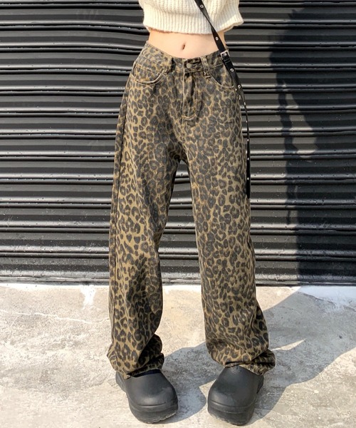 「SHEENA」 デニムパンツ M ブラウン レディース_画像2