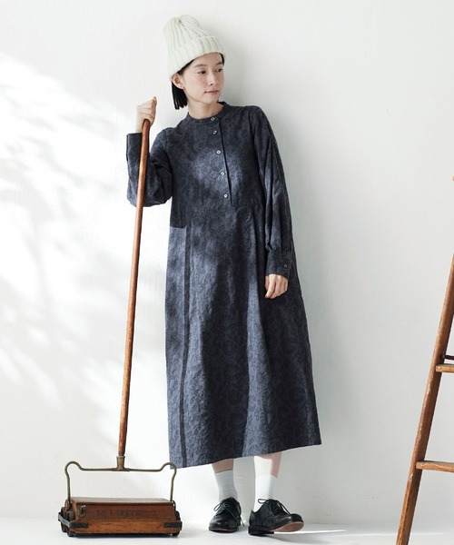 「Sunny clouds」 長袖ワンピース M ブラック レディース_画像2