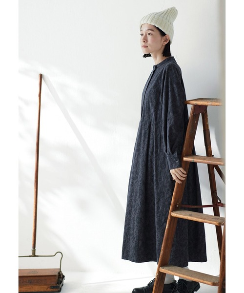 「Sunny clouds」 長袖ワンピース M ブラック レディース_画像3