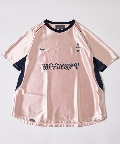「AIVER」 半袖Tシャツ MEDIUM シルバー メンズ_画像4