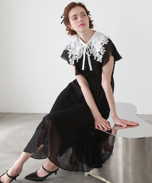 「Cheek」 ノースリーブワンピース MEDIUM ラベンダー レディース_画像5