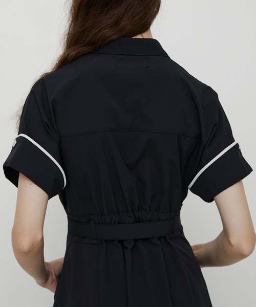 【3日間限定値下げ】ユナイテッドアローズ カシュクール 半袖ワンピース 黒 UNITED TOKYO（ユナイテッドトウキョウ） ワンピース 夏 半袖 「大人気