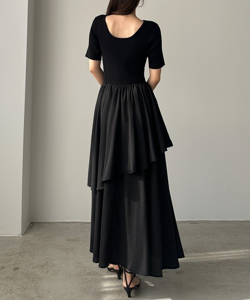 「Louere」 ドッキングワンピース LARGE ネイビー レディース_画像7