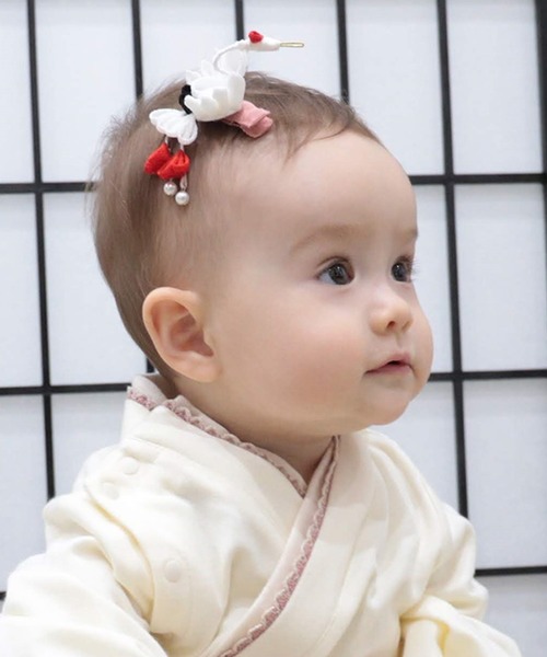 SweetMommy（スウィートマミー） つまみ細工「鶴・段菊」ヘア