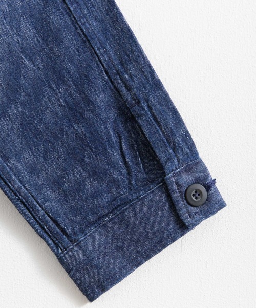 Rocky Monroe ステンカラーコート オーバーサイズ ライトデニム