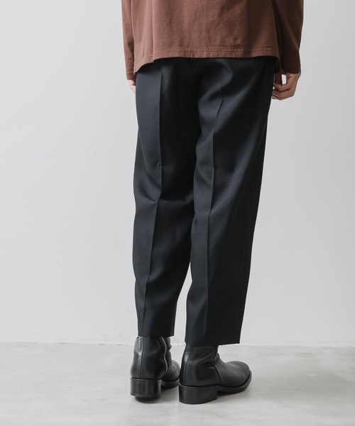 ☆美品☆THE TOKYO☆KAZUYUKI KUMAGAI☆ブラックパンツ☆ KAZUYUKI KUMAGAI ATTACHMENT パンツ スラックス W/RY/PE SERGE