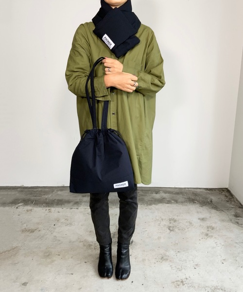 SPRUCE トートバッグ EM:SPRUCE マフラー付き 巾着 トート 軽量