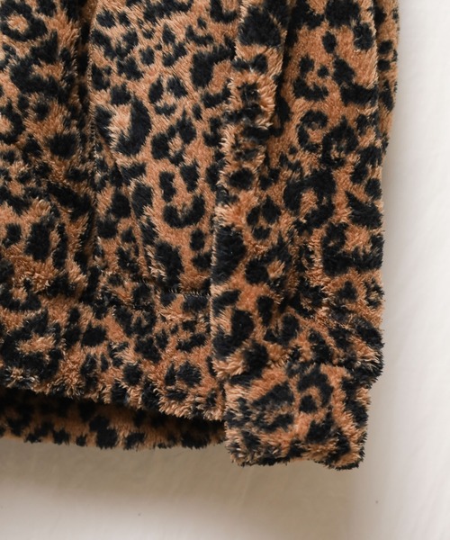 MUG パーカー 「RDS」レオパードBIGシルエットジップパーカー メンズ